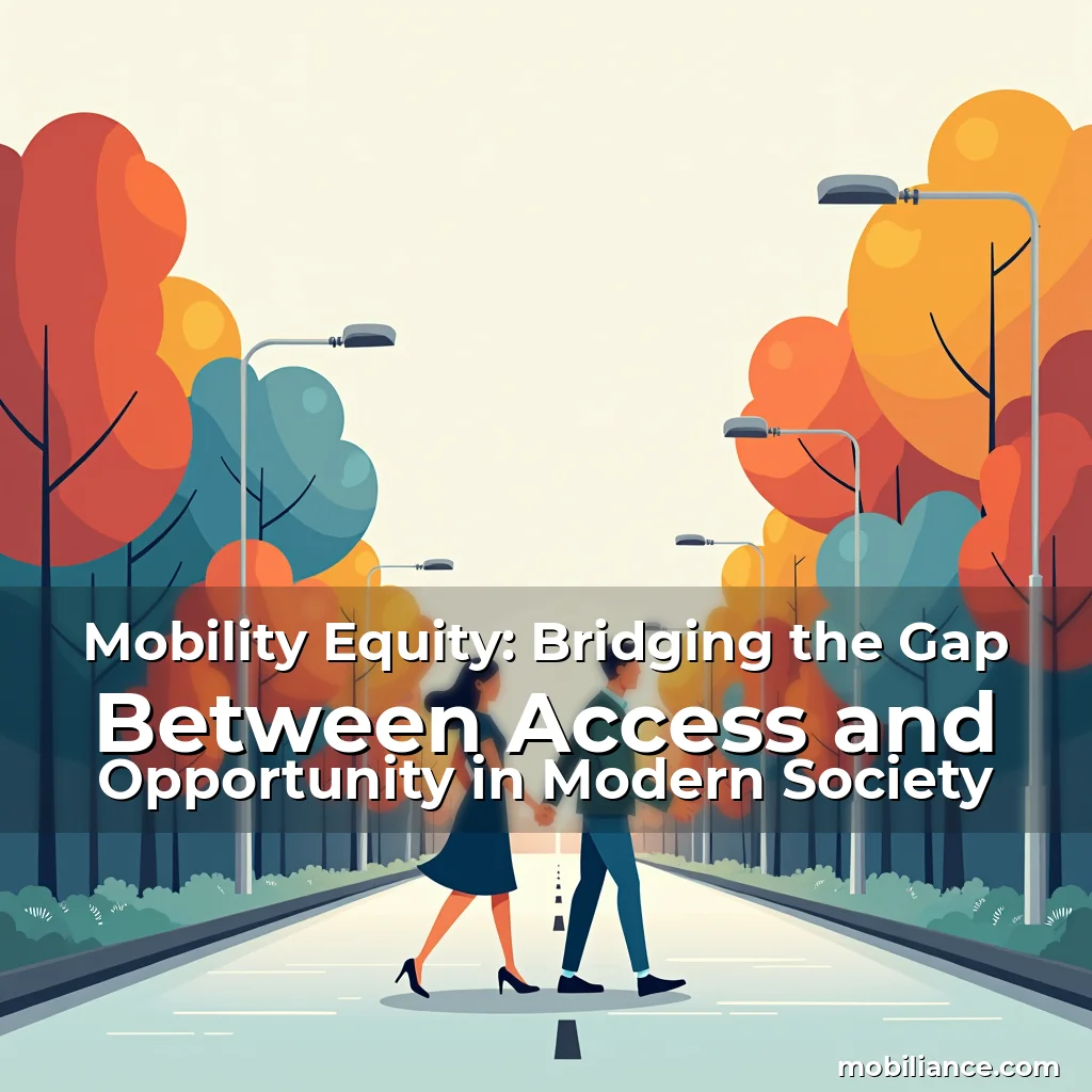 Read more about the article Mobility Equity: Bridging the Gap Between Access and Opportunity in Modern Society