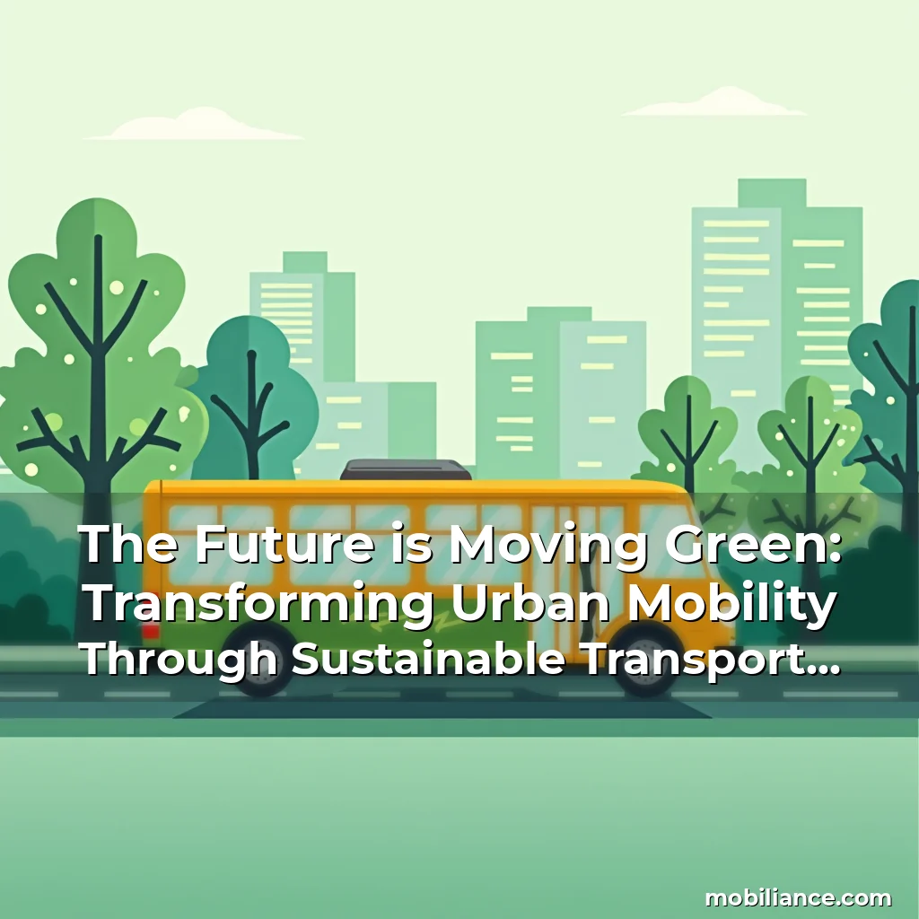 Read more about the article The Future is Moving Green: Transforming Urban Mobility Through Sustainable Transport Solutions